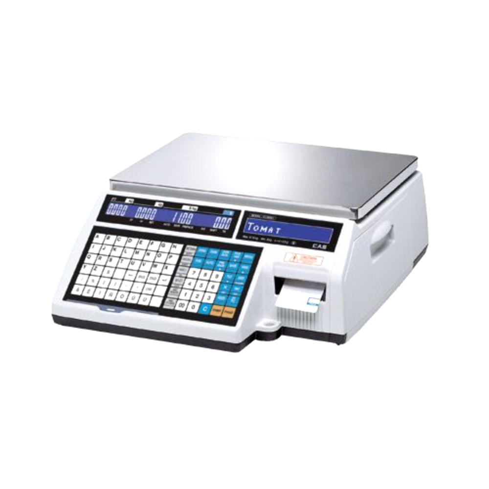 Торговые весы CAS CL5000J-IB с печатью этикеток, памятью и алфавитно-числовым дисплеем Торговые весы CAS CL5000J-IB с печатью этикеток, памятью и алфавитно-числовым дисплеем