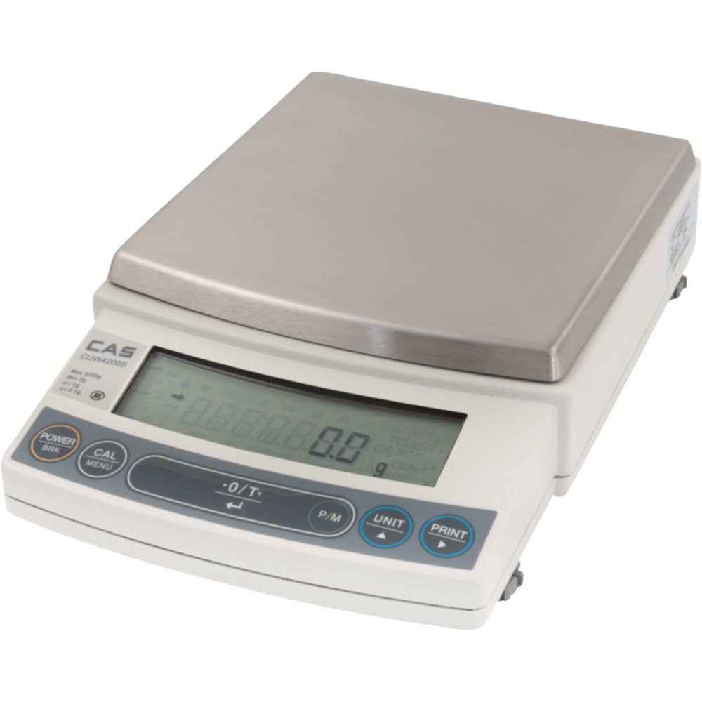 Лабораторные весы CAS CUW с внутренней юстировкой и крюком для гидрастатического взвешивания